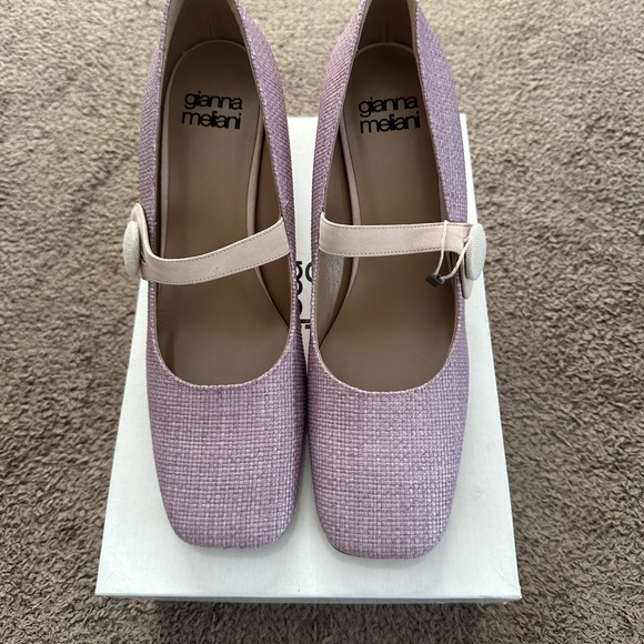 gianna meliani Shoes - Italian Designer Gianna Meliani Lavender Mary Jane Heels